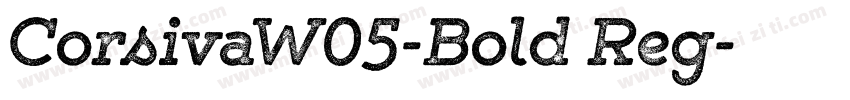 CorsivaW05-Bold Reg字体转换
